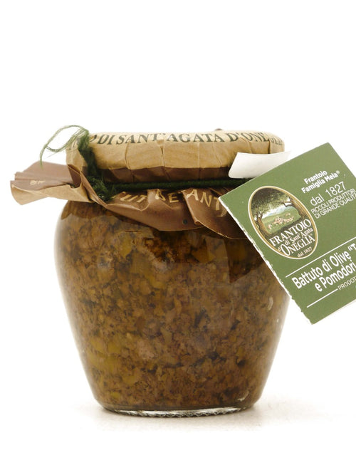 Olive Taggiasche in bruschetta e pomodori secchi Frantoio di Sant'Agata d'Oneglia 180 g