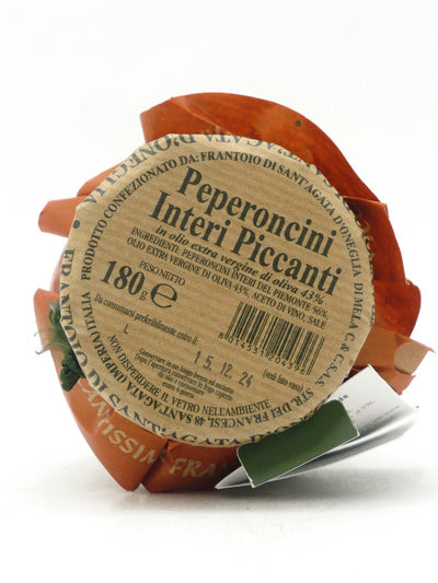 Peperoncini interi piccanti in Olio Extra Vergine d'Oliva