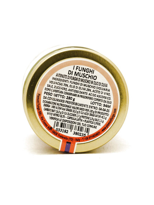 Funghi di muschio in olio di oliva